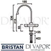 Bristan Chocolate Sink Mixer Kitchen Tap Dimensions